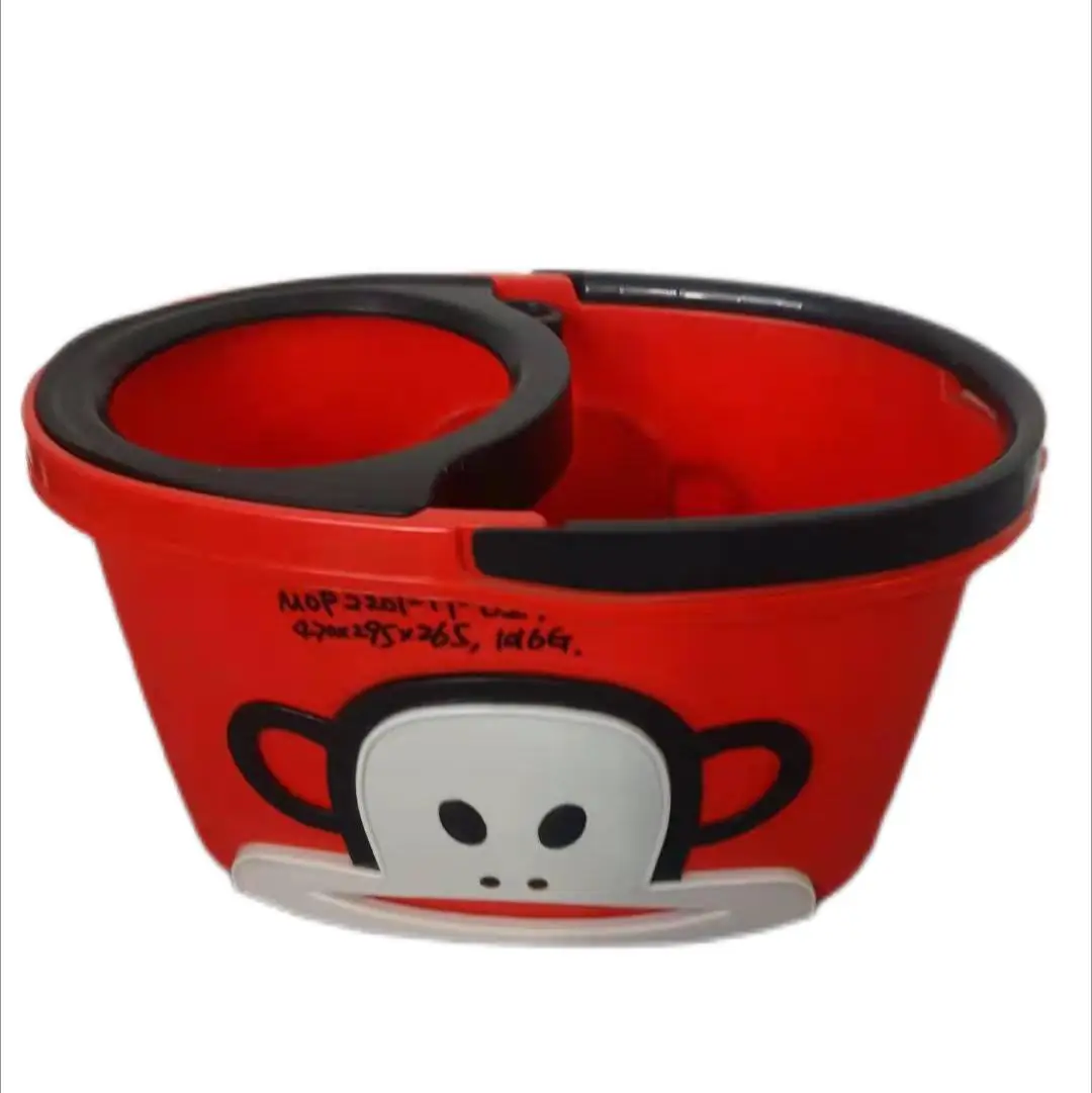 2023 Wholesale Second Hand Mop Bucket Mould Used Mold Kawaii Monkey Mop Bucket With Handle injection Mould