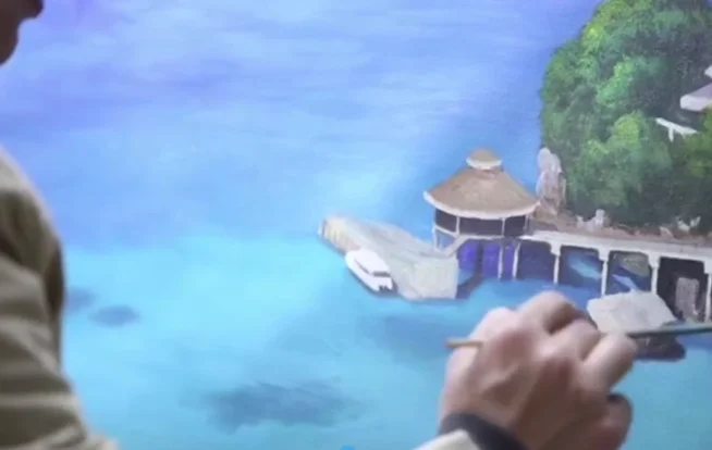 Wholesale Nature Landscape Lake Mountain Abstract Oil Painting landscape paintings on Quality Canvas