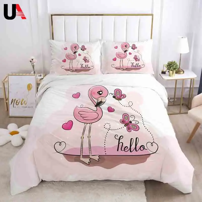 Princess Cartoon Bedding Set for Baby Kids Children Crib Duvet Cover Set