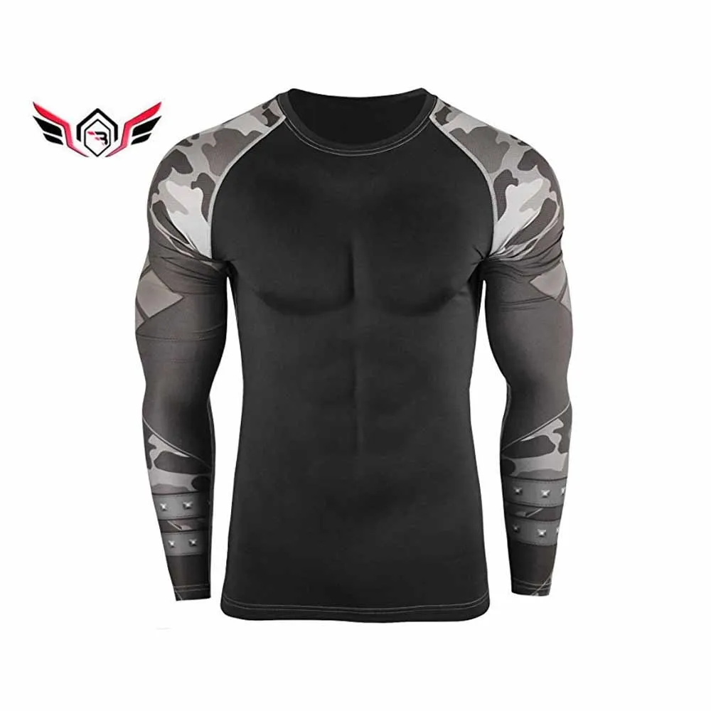 Slim fit new arrival ODM most popular quick dry rash guard Customize design most selling street wear rash guard