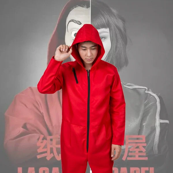 Wholesale price Unisex Adults & Kids La Casa De Papel Salvador Dali Red Costume Jumpsuits Cosplay Dali Suit Money Heist Season