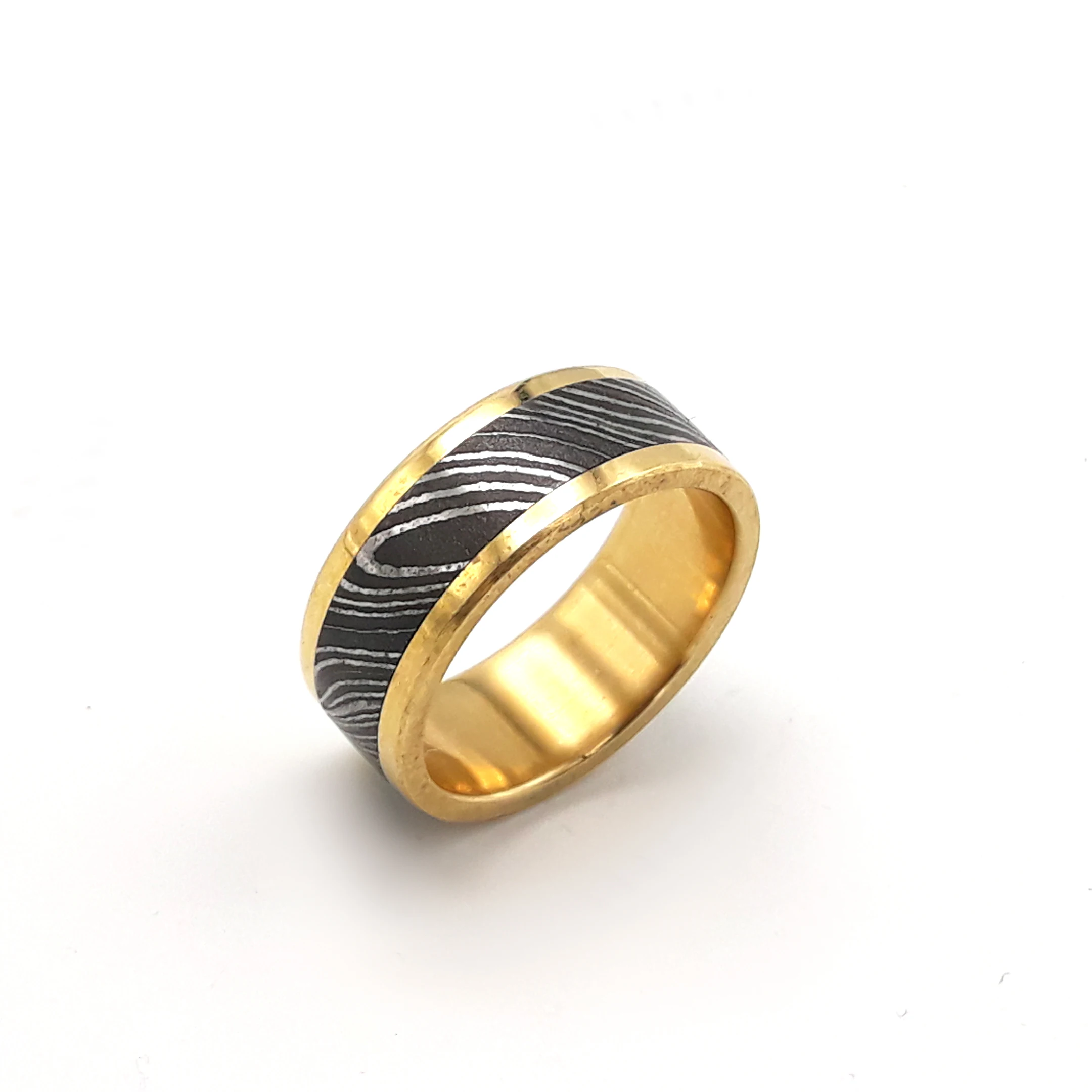 custom handmade damascus steel wedding engagement Ring