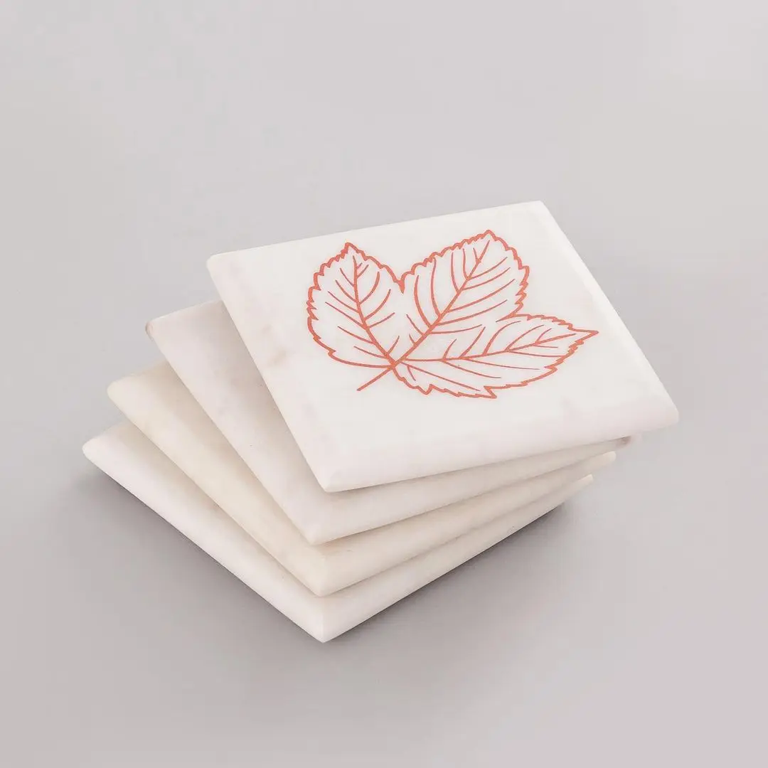 Лидер продаж на Amazon креативные Мраморные Подставки золотого цвета с принтом для дома оптовая