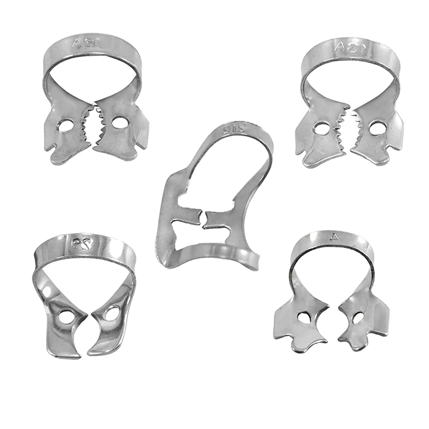 Dental Rubber Dam Clamps Restorative Instruments Holder Set Of 12 Endodontic Lab CE