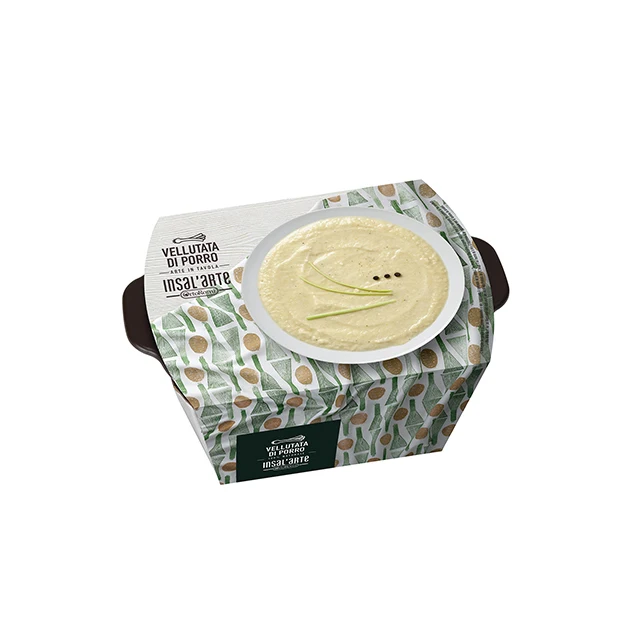High Quality Italian vegetable vellutata di porro leak 310 gr mashed local taste creme instant food handmade italian tradition