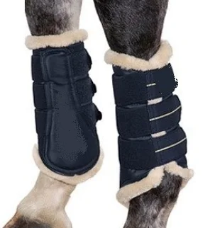 Navy Saddle Pad Set, made of Cotton/Velvet/Satin for Horse