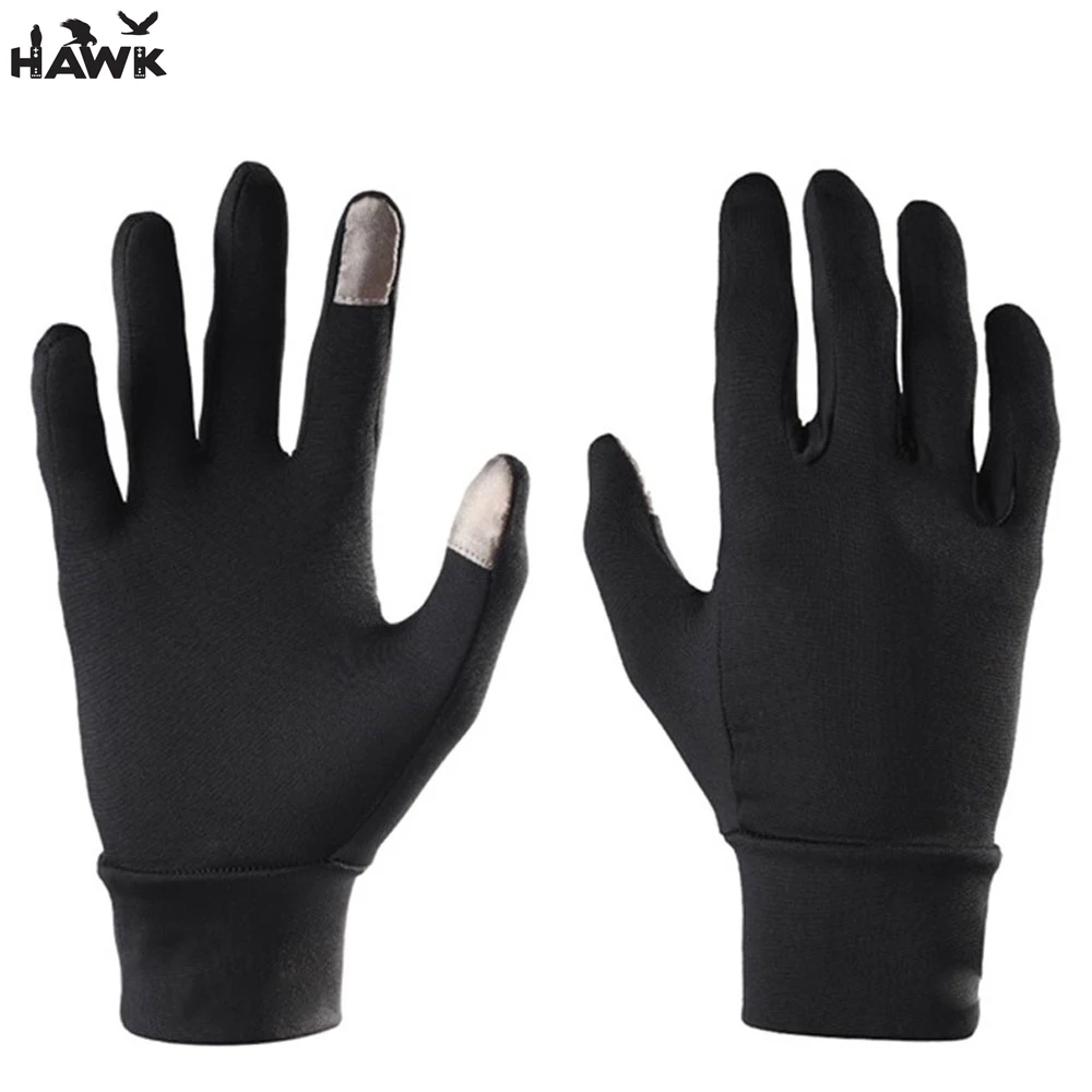 Winter Customized Logo Running Gloves With Brushed Smart Finger Touch Outdoor Gloves OEM Full Finger Running Gloves