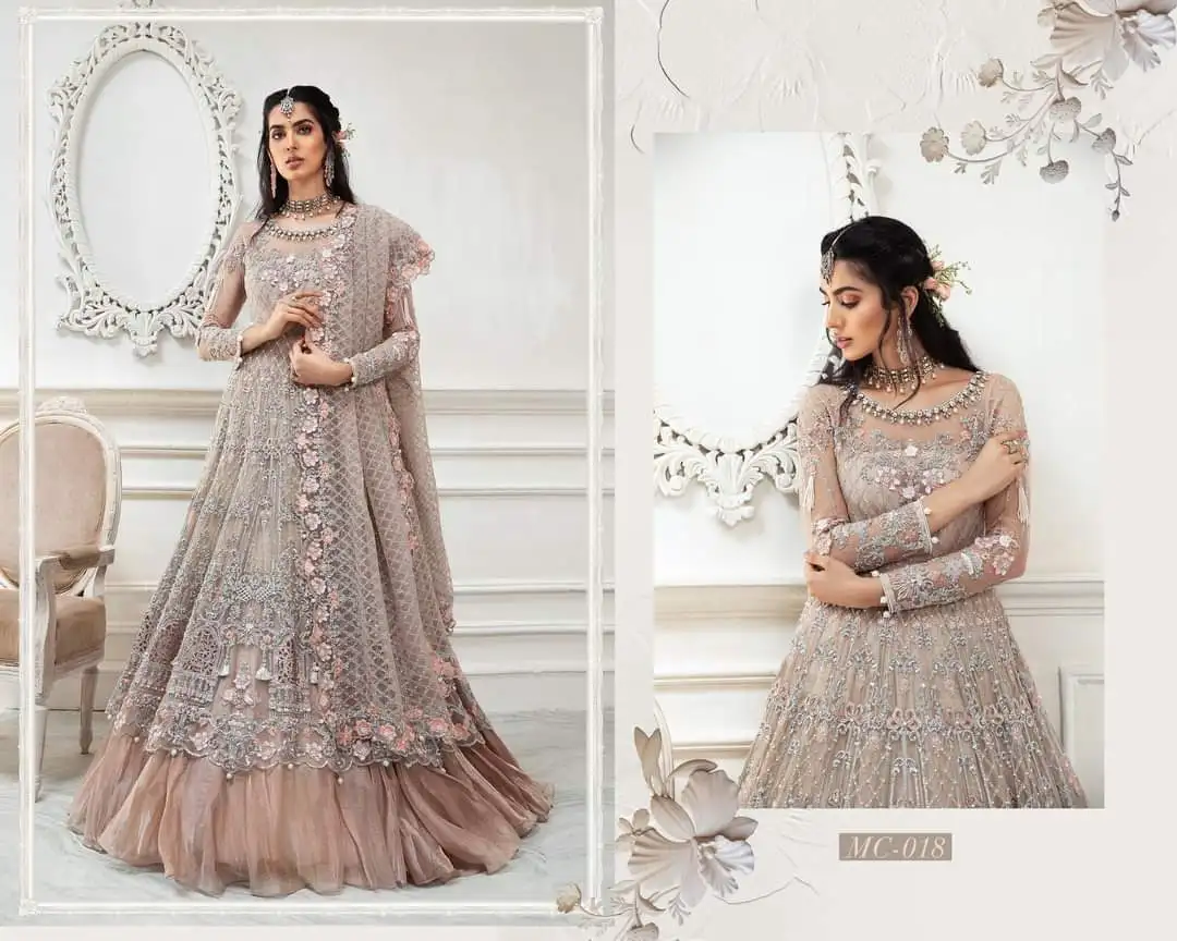 Хорошо выглядит потрясающее качество Пакистанская индийская шальвар камиз коллекция вышивка Передняя ручная работа задняя