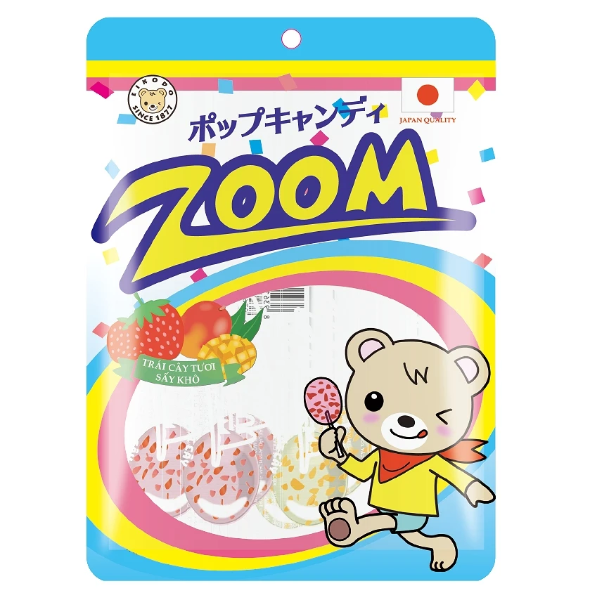 PRODUCT OF JAPAN MADE IN VIETNAM LOLLIPOP WITH REAL MANGO