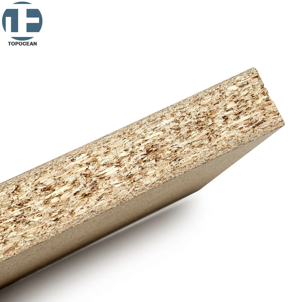 TOPOCEAN 4*8 ft 1220*2440mm 25mm F2/E1 Laminated density Particle Board chip board Furniture Cabinet Use Moisture manufacturing