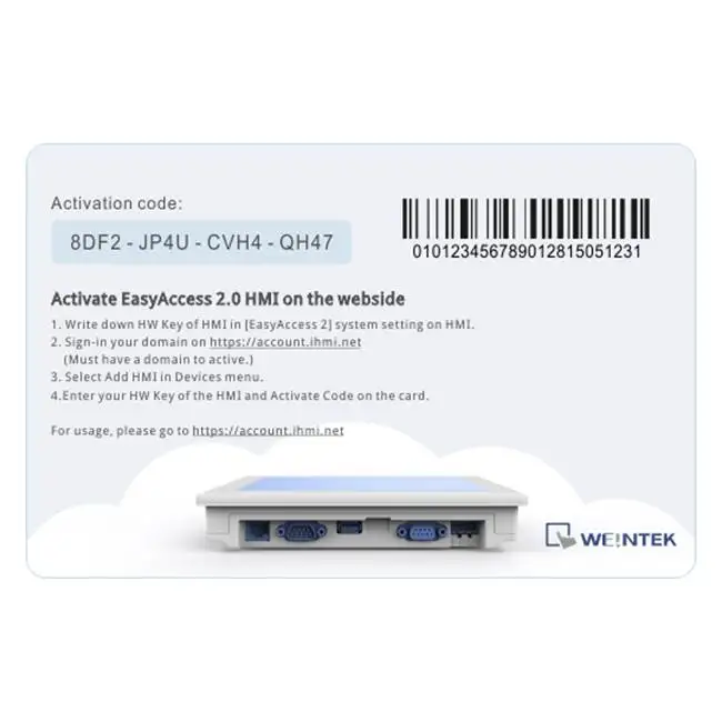 Программное обеспечение Weintek EasyAccess 2 0 карта авторизации RZACEA020 для HMI