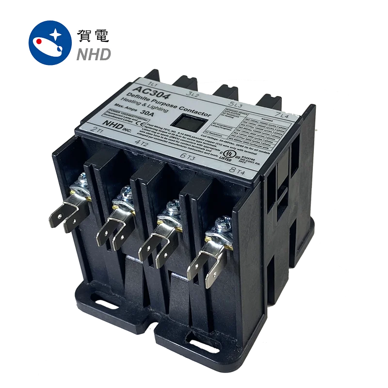 Definite Purpose Contactor 4 Pole 30A Magnetic AC Contactor
