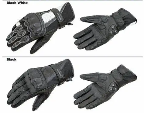 BMX Motorbike Gloves Winter Leather Protection MX Racing Gloves Touch screen capable finger and thumb