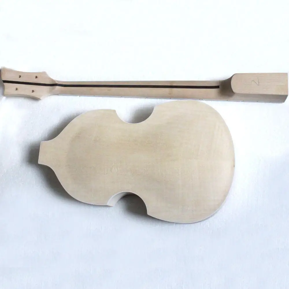 NEW DIY Electric Bass Guitar Kit Violin Bass Build Your Own in left hand