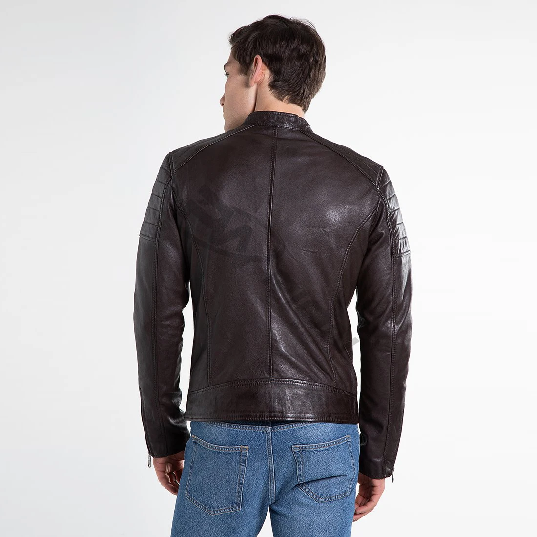 
Wholesale 2021 Pakistan mens leather jacket Genuine Sheep Skin leather jacket cheap winter leather Coat for men 