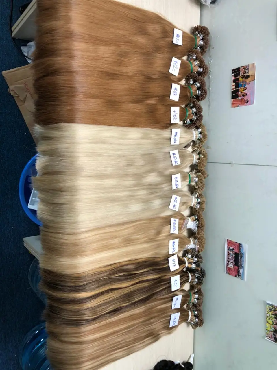 Tip Flat Tip Hair Extension Wholesale 100% Full Cuticle Double Drawn Russian Remy Keratin I/V/U/Flat