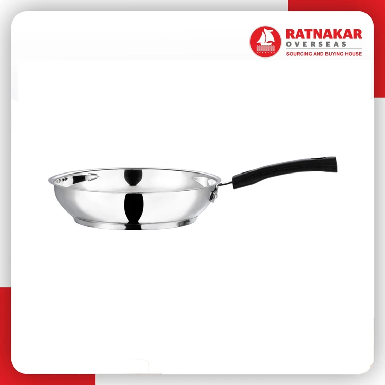 High Quality Durable Stainless Steel Non Stick Frying Pan Stainless Steel Stainless Steel Fry Pan With Lid For Sale
