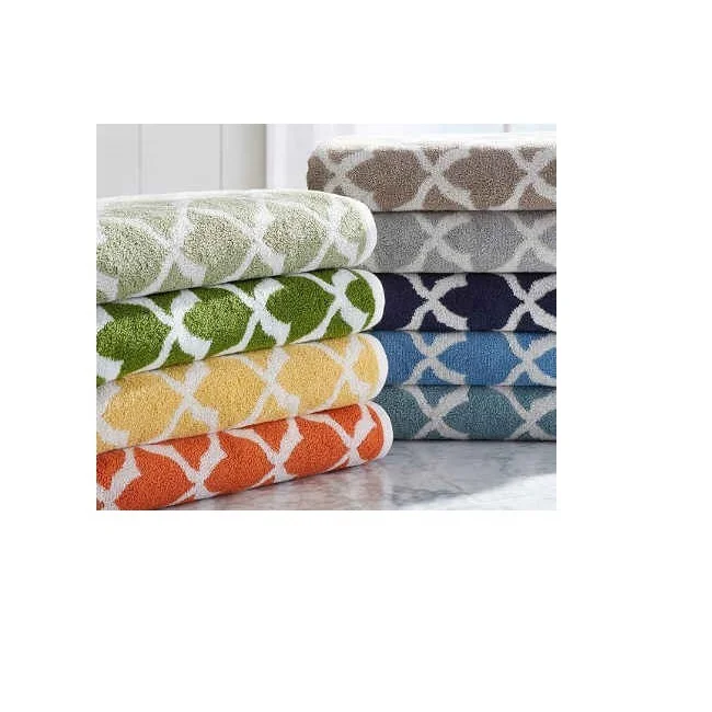 Luxury 100% Cotton Soft Jacquard Dyed Hand Towel