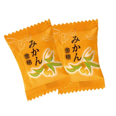 new Halal snacks orange fruit flavor soft candy sweets bulk
