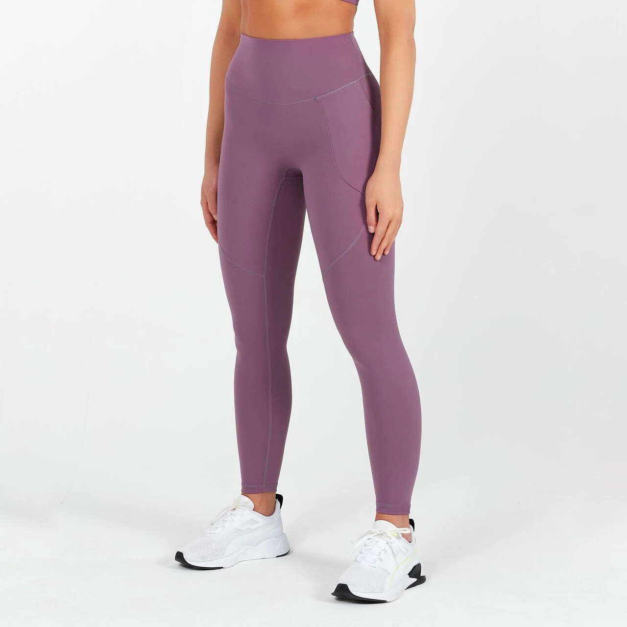 High Quality 200gsm Thick Polyester Spandex Stretch Pants Buttery Soft Solid Plain Black Color Basic Women Yoga Legging