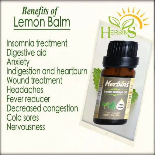 Organic Lemon Melissa Essential Oil