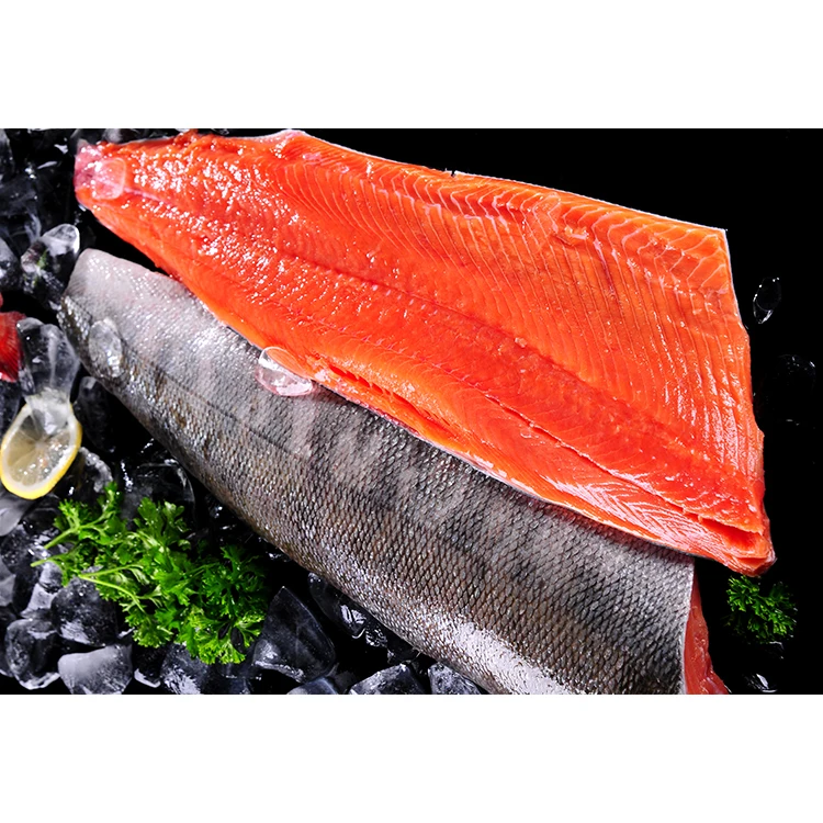 Norway Frozen Atlantic Salmon Trim D Skin on PBO fillet 5-6lb IVP Superior available at good rates