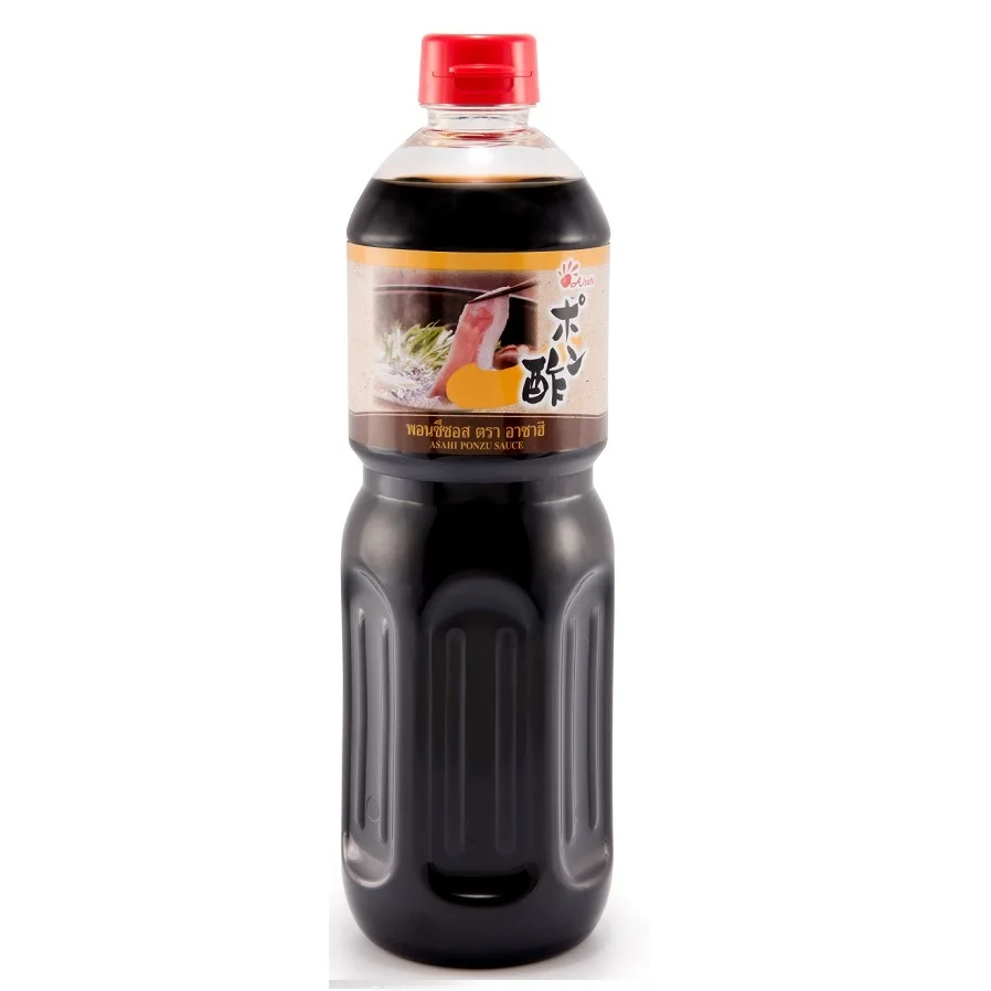 Ponzu Sauce with little salty Little sour little sweet and  Lime Flavor Japanese Seasoning Sauce 1000 mL in PET Bottle Packaging