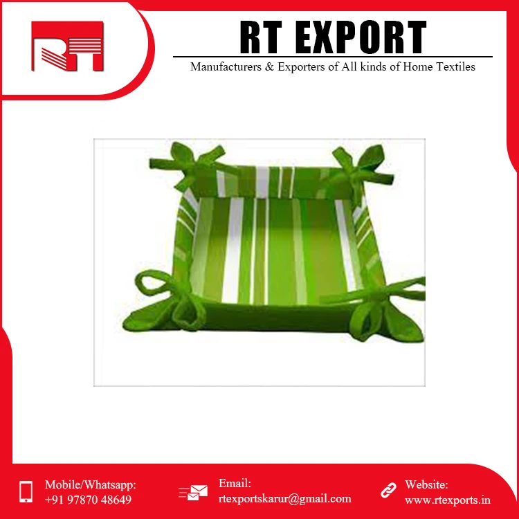 100% Pure Cotton Best Quality Bread Basket Available In Manufacturer Price .