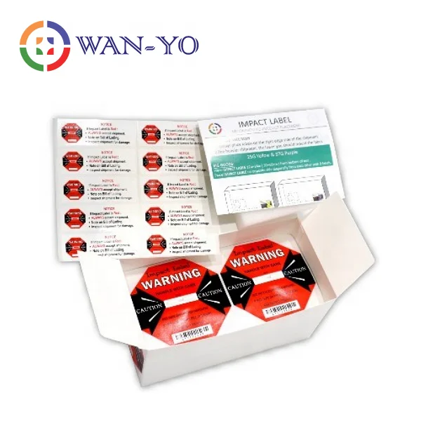 
Impact Label 50G : Anti Drop Shock Collide Monitor Sticker 