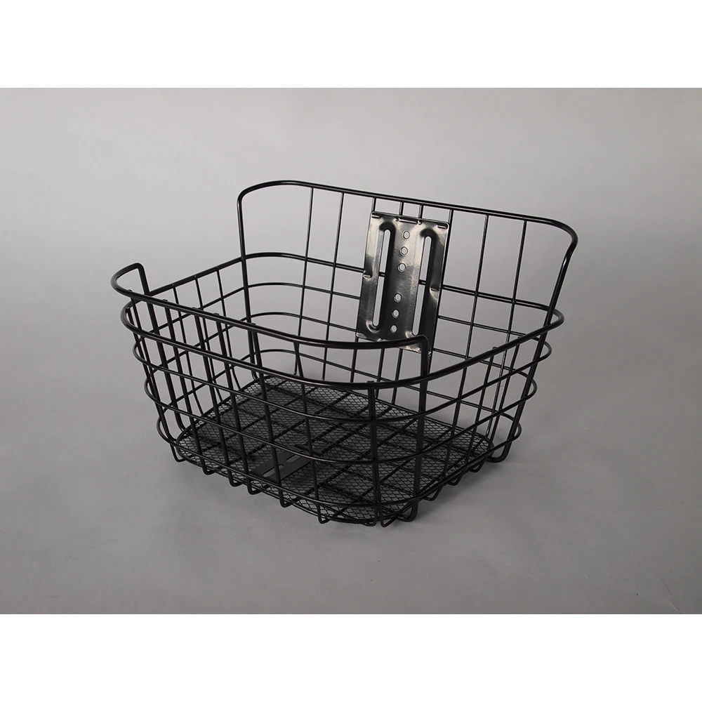 
Using fine mesh bottom keep luggage fall metal basket for bike 