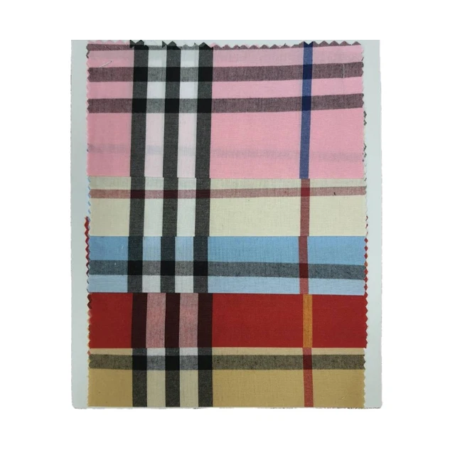 
Yarn dyed fabric using yarn dyeing machines, cotton fabric, textile, 80% Cotton 20% Polyester 