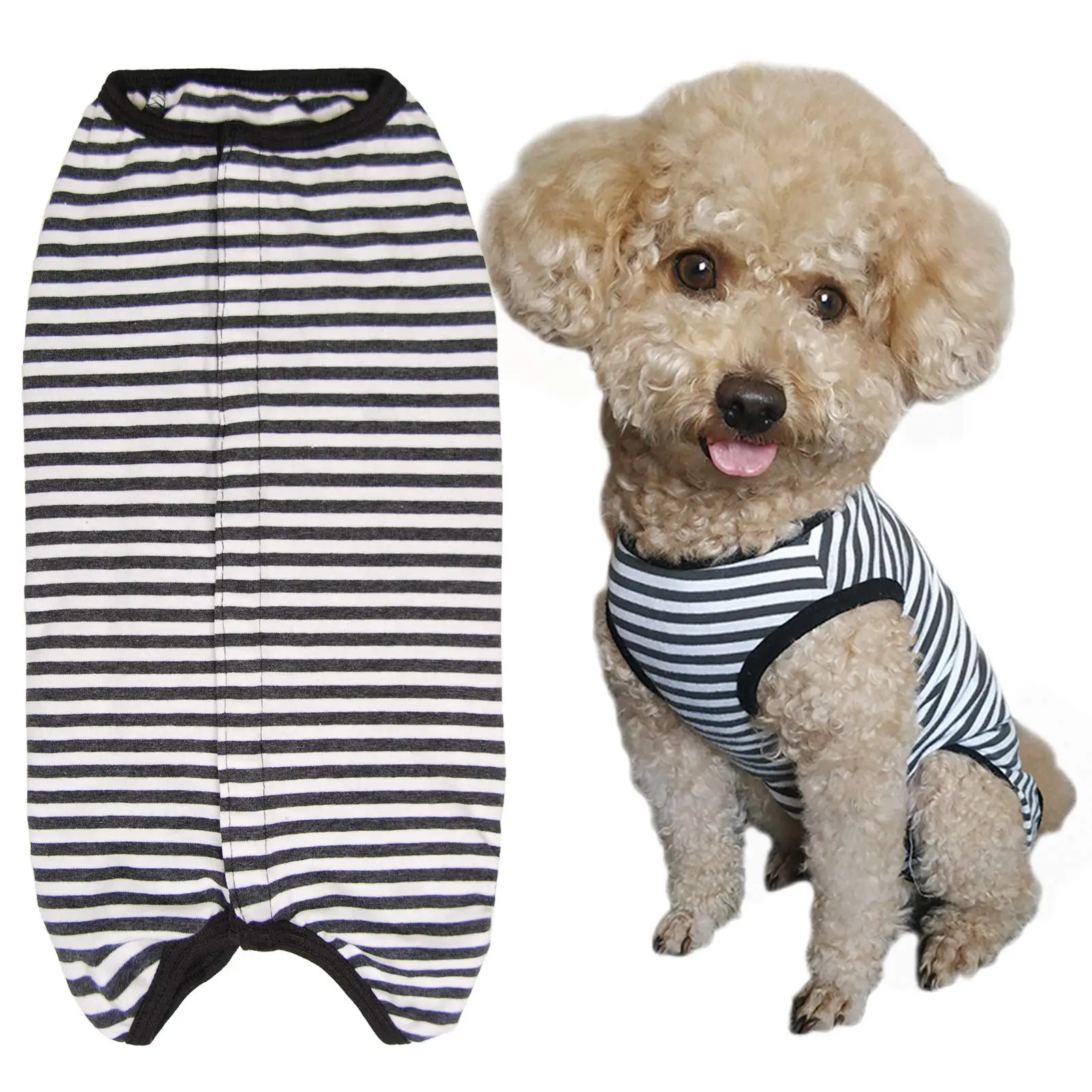 Pet clothing printed security wholesale Dog clothes Foreign trade single cotton small dog pet vest Spring and Summer