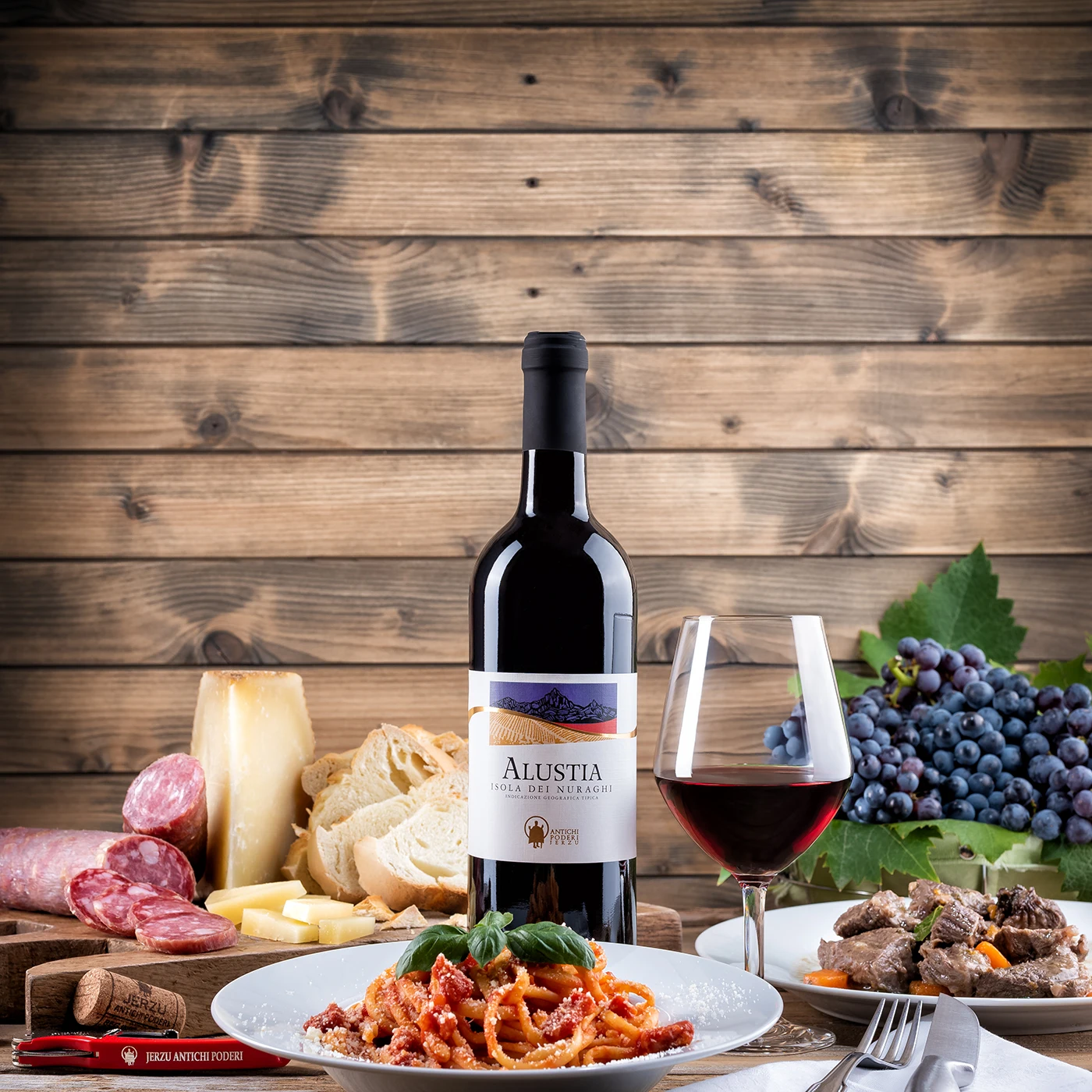 Высококачественная итальянская винная бутылка Isola dei Nuraghi IGT для сухого красного вина 75 CL