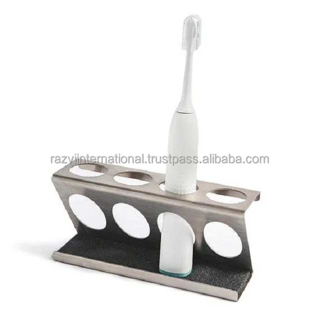 Bathroom Accessories Four Piece Hole Metal tooth brush holder in Bulk Direct From Manufacture