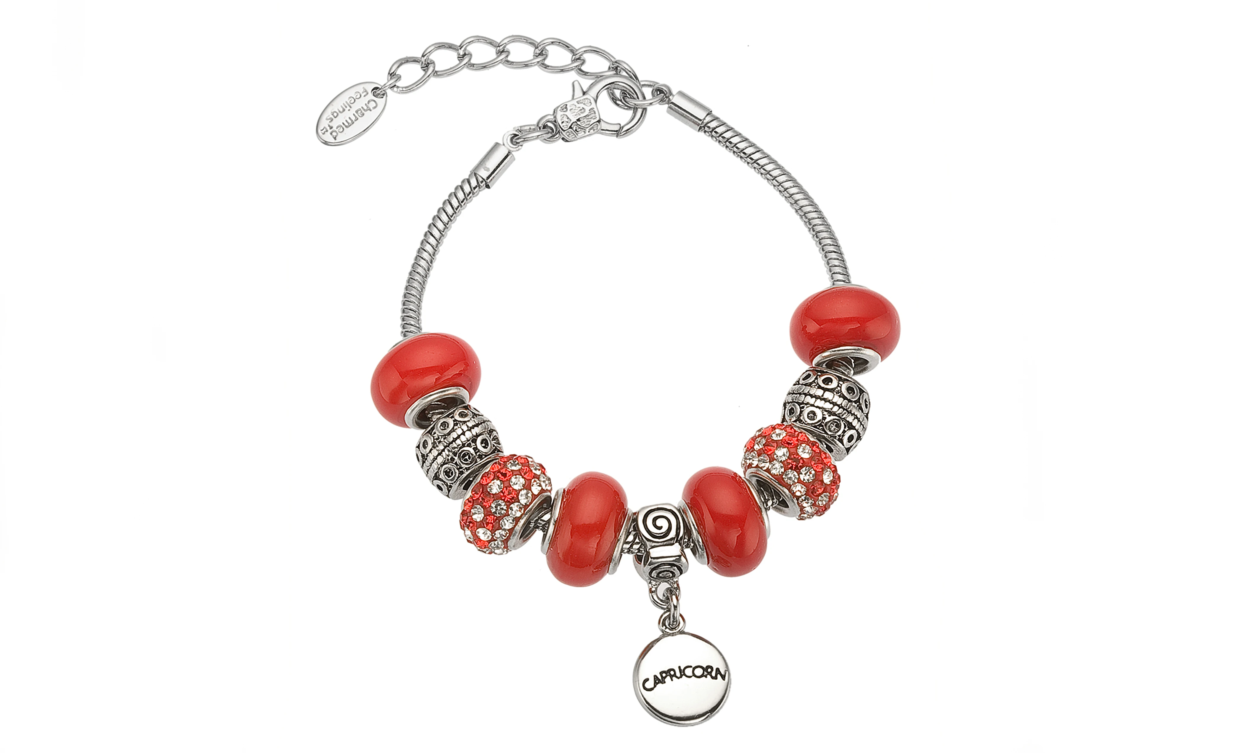 Murano Glass & Bead Zodiac Charm Bracelets