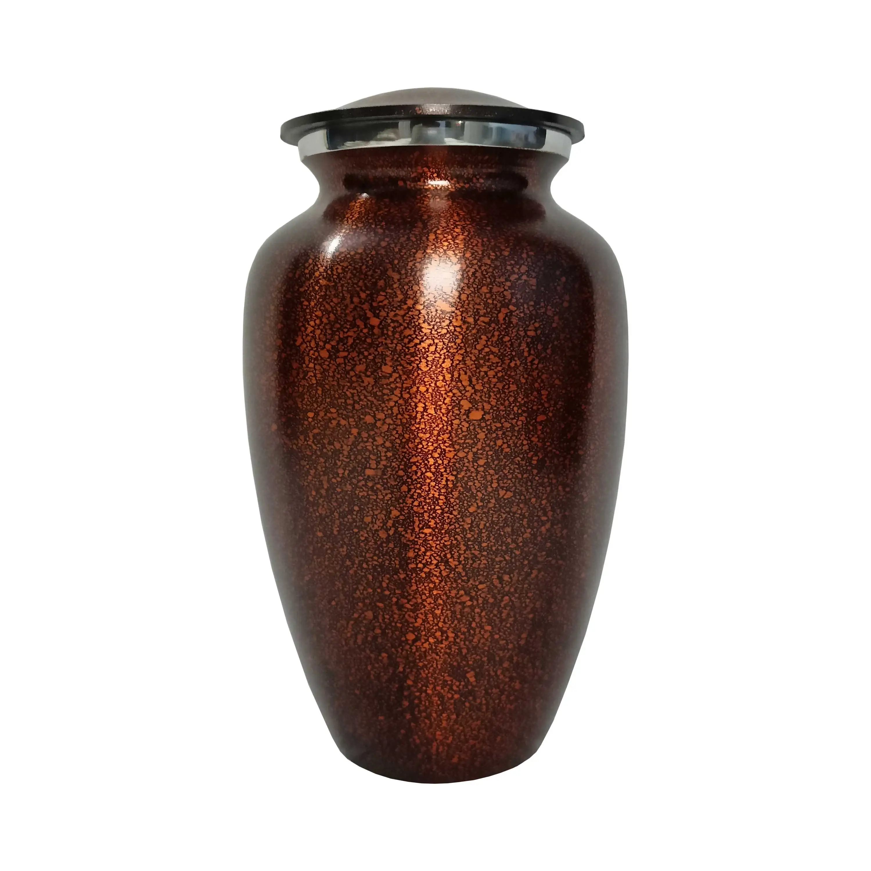 Unreal Soaring Birds Black Classic Urn Elegant Design Silver Brass Cremation Urn large adult urns for human ashes cremation urns