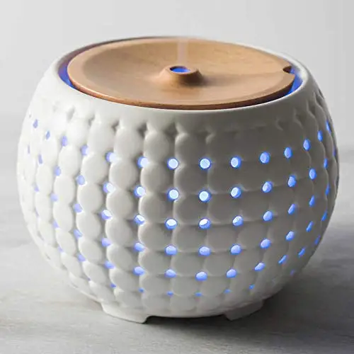 
Smart Aromatherapy Diffuser with Remote Control 280ml Aroma Essential oil Diffuser with 7 Colors LED Lights 