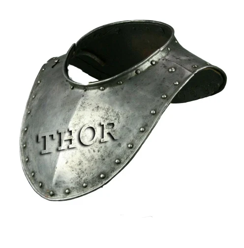 Armor Medieval Dark Warrior Gorget Neck Body Armour One Size Metallic