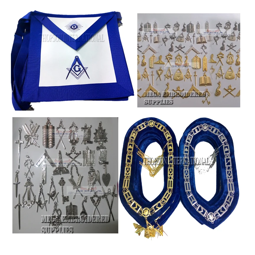 Masonic Regalia officer Jewel, Master Mason Apron
