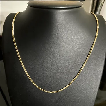 1mm 2mm 3mm Pure 10k 14k 18k Gold Box Rope Figaro Chain Necklaces Custom Sizing for Women Men Young Adults Children Babies USA