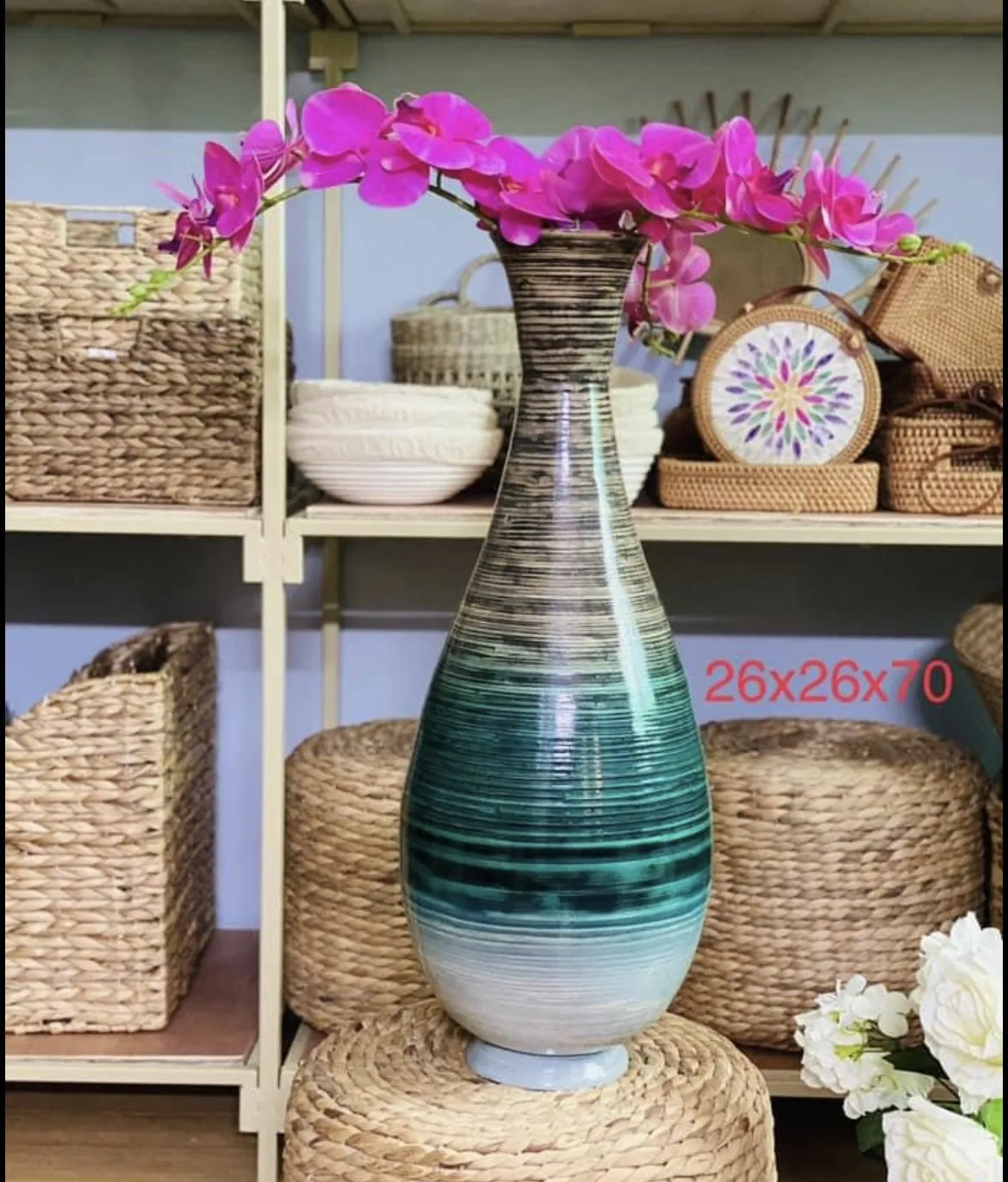 Новая Оригинальная бамбуковая ваза лаковая современные декоративные вазы сделанные во Вьетнаме