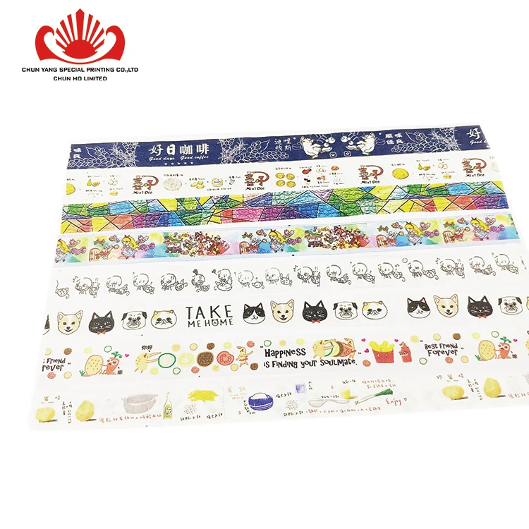 
Customized washi masking tape roll painting 