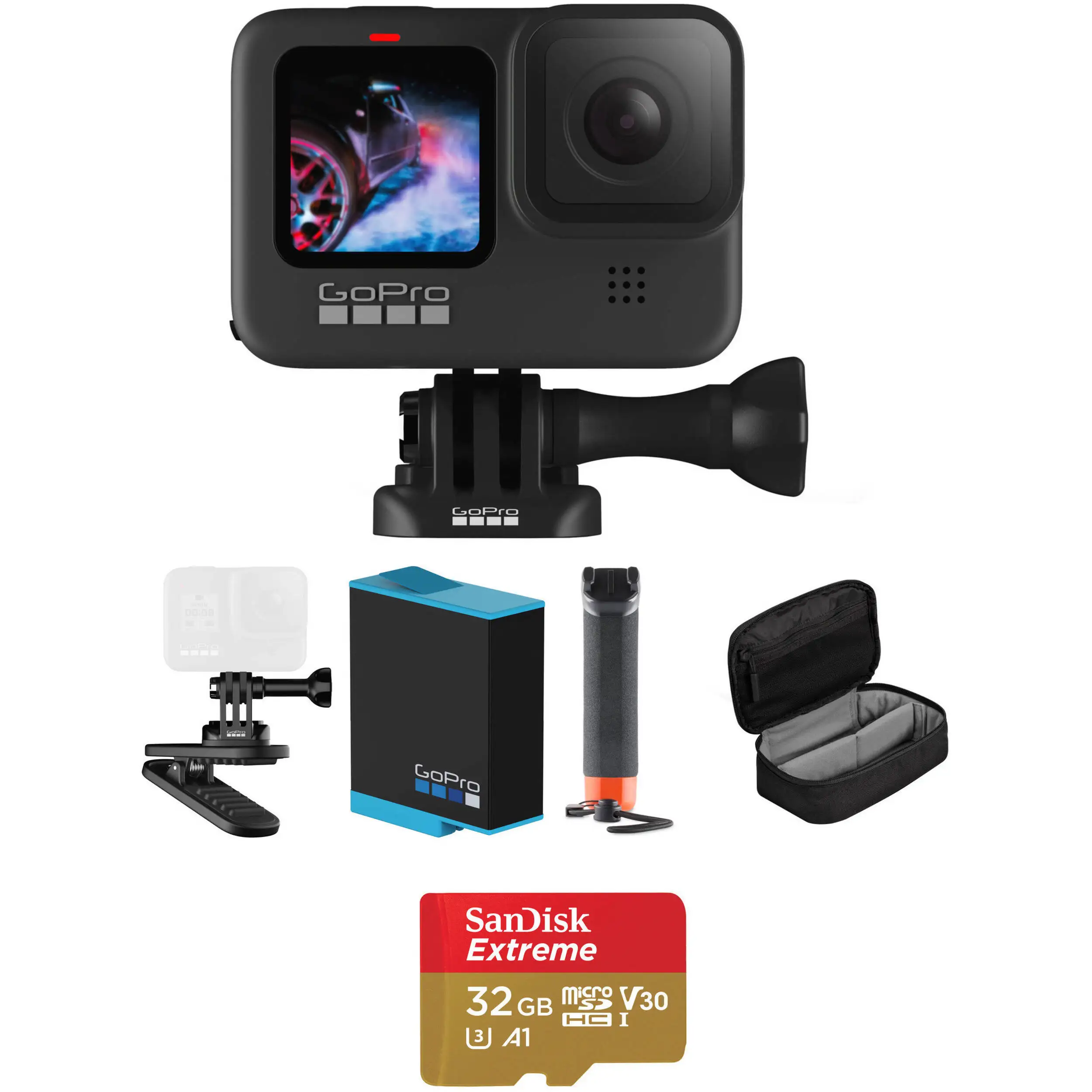 New Go Pro HEROa 9 Action Camera - Black & White edition with free shipping with free shipping
