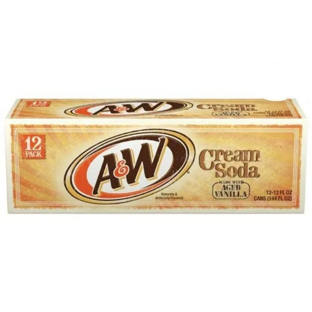 A & W банка кремовой соды 12 унций