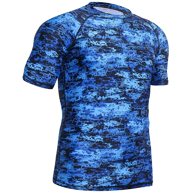 
Wholesale Custom Sublimation Spandex Surf Shirt Design Your Own Compression MMA Bjj Rash Guard 