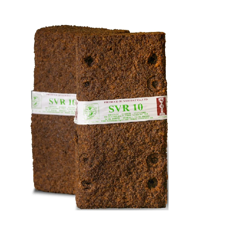 Appearance brown rubber manufacturer Natural Rubber SVR 10 from Vietnam good resilience feature industrial application