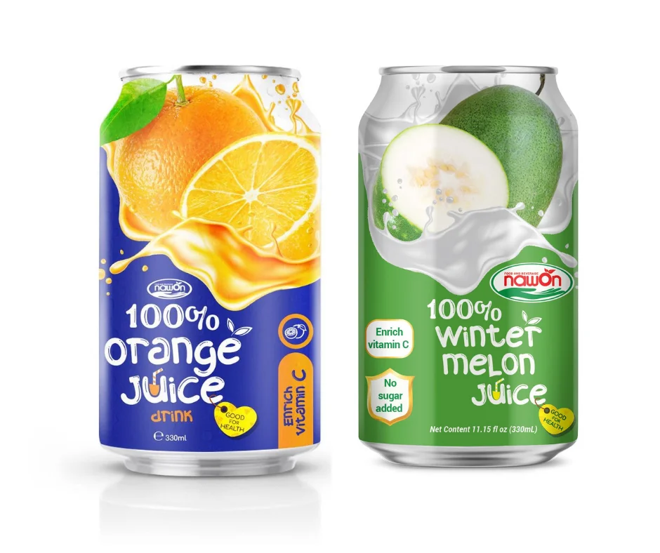 Оптовая продажа 100% свежий апельсиновый сок банка навон USDA Органическая 330 мл