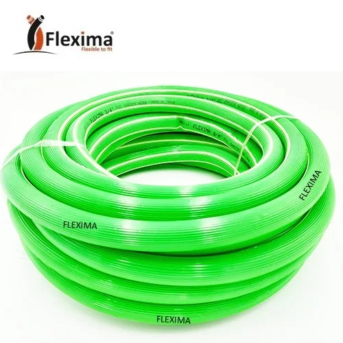  Гибкий Зеленый и черный садовый шланг Flexima из ПВХ двойного цвета размер от 0 5 дюйма до 1 25