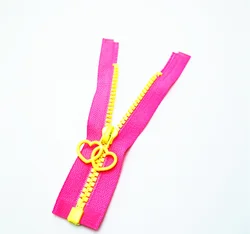 OEKO-TEX  Casual Contrast Colour Special Vislon Plastic Resin Derlin Zipper 8#derlin u-shaped teedh