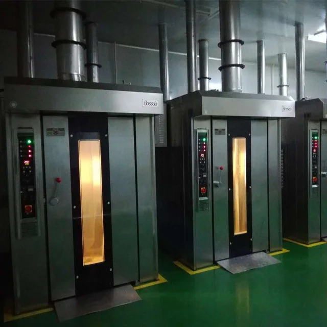 16 32 64 Trays Luxury Gas Rotary Oven for Baking Bread Bakery Factory